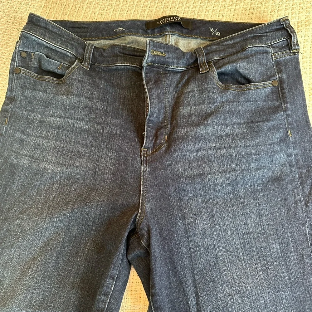 Liverpool Jeans Company Dark‎ Blue Ankle Jeans - Picture 3 of 9